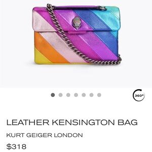 Kurt Geiger Rainbow Leather Crossbody Bag